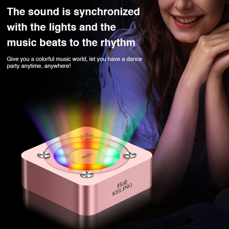 A9 Portable Bluetooth Stereo Speaker with Built-in MIC & Light, Support Hands-free Calls & TF Card & AUX IN, Bluetooth Distance: 10m, with Light(Gold), with Light(Black), with Light(Rose Gold)