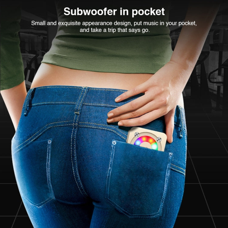 A9 Portable Bluetooth Stereo Speaker with Built-in MIC & Light, Support Hands-free Calls & TF Card & AUX IN, Bluetooth Distance: 10m, with Light(Gold), with Light(Black), with Light(Rose Gold)