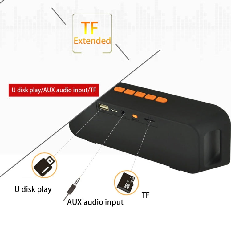 Support Handfree Call & TF Card & U-disk & AUX Audio & FM Function