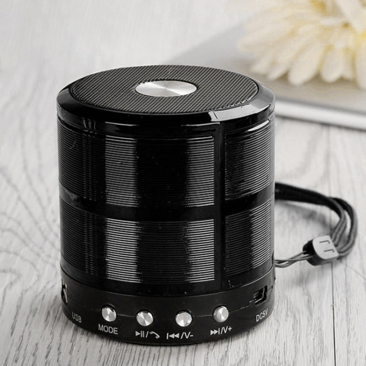 Enceinte Bluetooth WS-887 avec cordon, prise en charge des appels mains libres, FM, clé USB, carte TF et AUX