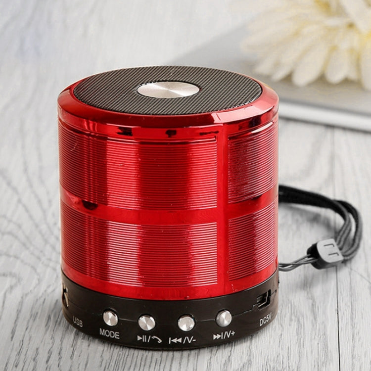 Enceinte Bluetooth WS-887 avec cordon, prise en charge des appels mains libres, FM, clé USB, carte TF et AUX