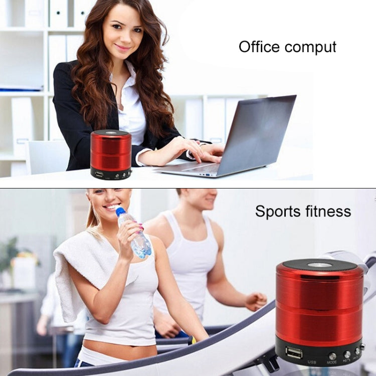 Enceinte Bluetooth WS-887 avec cordon, prise en charge des appels mains libres, FM, clé USB, carte TF et AUX