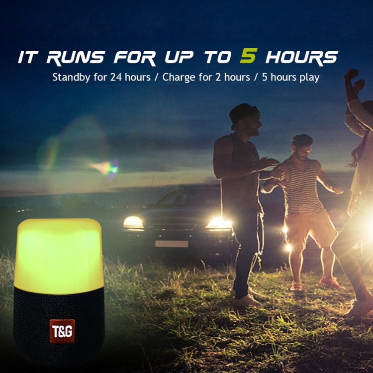 Enceinte stéréo portable sans fil Bluetooth V5.0 T&amp;G TG168 avec poignée, microphone intégré, lumière LED clignotante, carte TF, disque U, entrée auxiliaire et FM, TG168