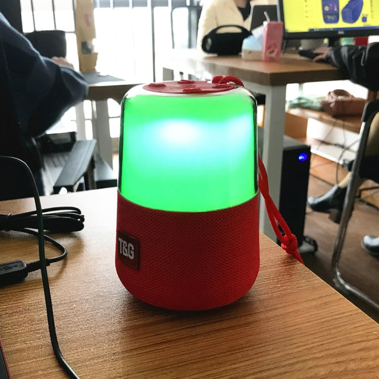 Enceinte stéréo portable sans fil Bluetooth V5.0 T&amp;G TG168 avec poignée, microphone intégré, lumière LED clignotante, carte TF, disque U, entrée auxiliaire et FM, TG168