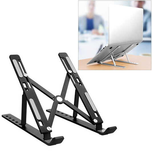 Aluminum alloy laptop height extender holder stand with folding design for MacBook heat dissipation