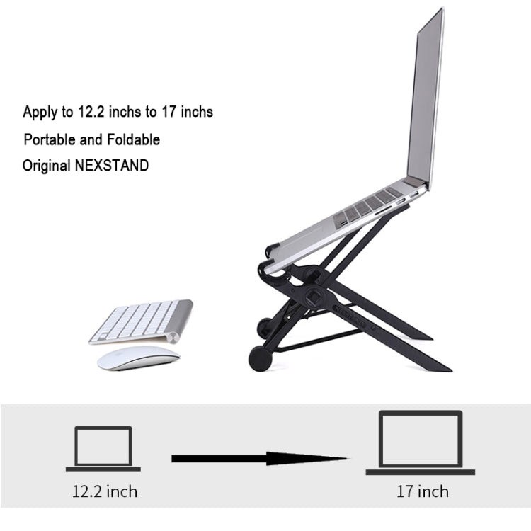Nexstand K2 Laptop Height Extender Holder Stand Folding Portable Computer Heat Dissipation Bracket, Size: 35.4x4x4cm