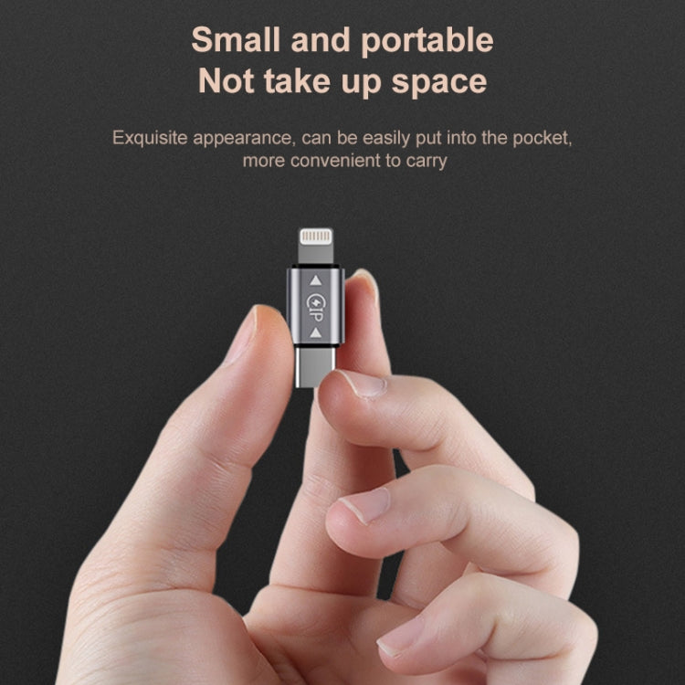 USB-C / Type-C Male to 8 Pin Male Charging + Data Transmission + OTG Adapter, Type-C Male to 8 Pin Male