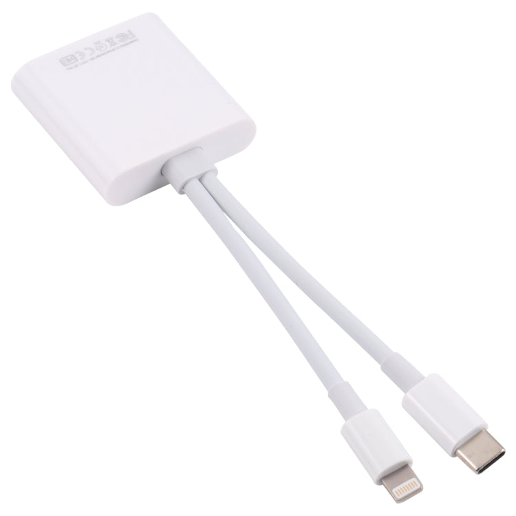 NK-101Y ST Pro 8 Pin + USB-C / Type-C to SD / TF Card Camera Adapter, NK-101Y ST Pro