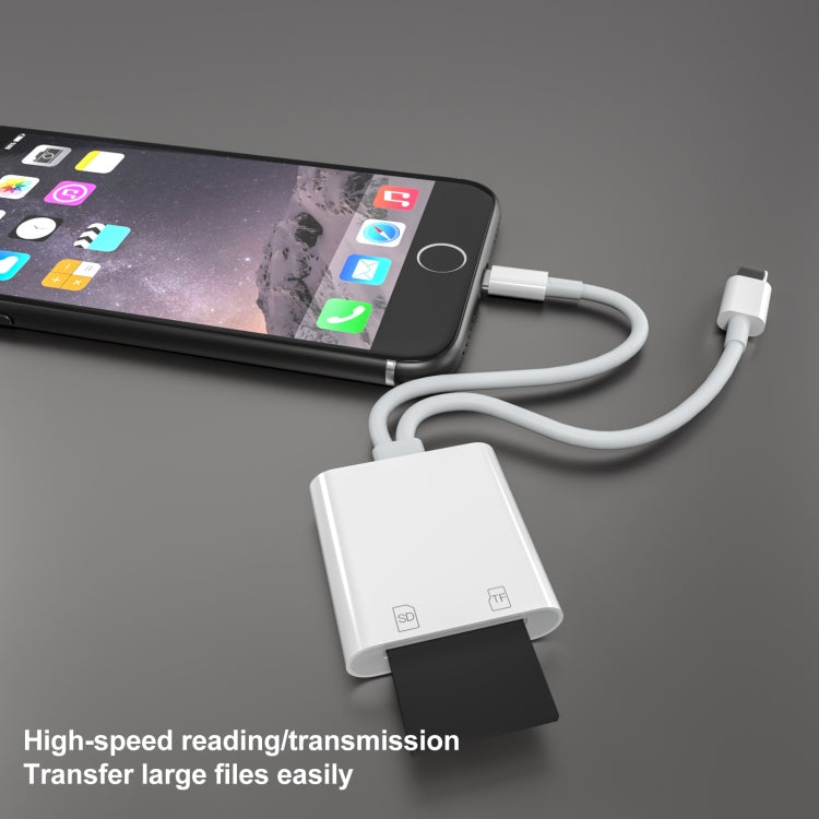 NK-101Y ST Pro 8 Pin + USB-C / Type-C to SD / TF Card Camera Adapter, NK-101Y ST Pro