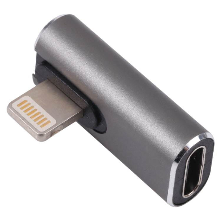 Adaptateur de charge coudé 20 W 8 broches mâle vers USB-C/Type-C femelle, coudé