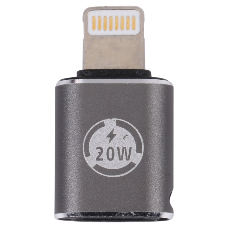 Adaptateur de charge droit 20 W 8 broches mâle vers USB-C/Type-C femelle, droit