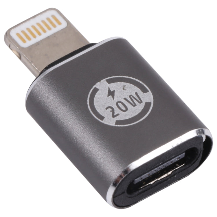 Adaptateur de charge droit 20 W 8 broches mâle vers USB-C/Type-C femelle, droit