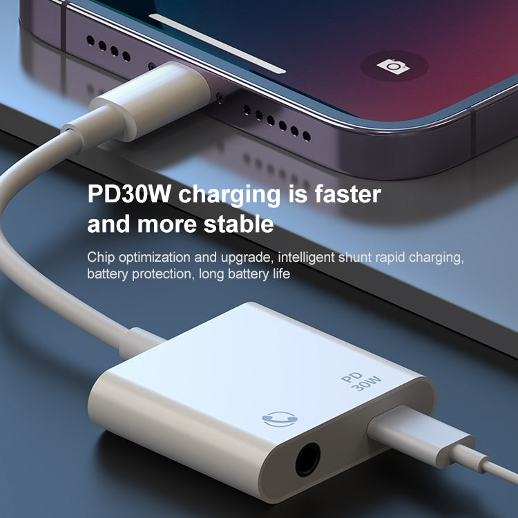 R-PCB-P1 30W 8 Pin to Type-C + 3.5mm Charging & Audio Converter, Type-C + 3.5mm