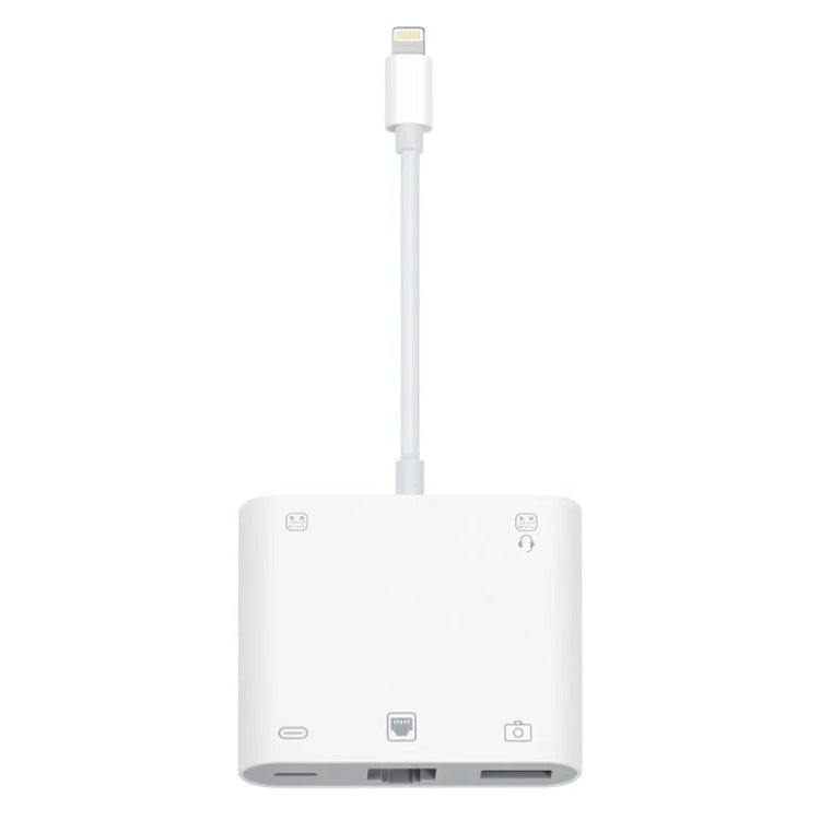 S-330 5 in 1 8 Pin Male to 8 Pin / USB3.0 / RJ45 / 3.5mm Female Adapter, S-330