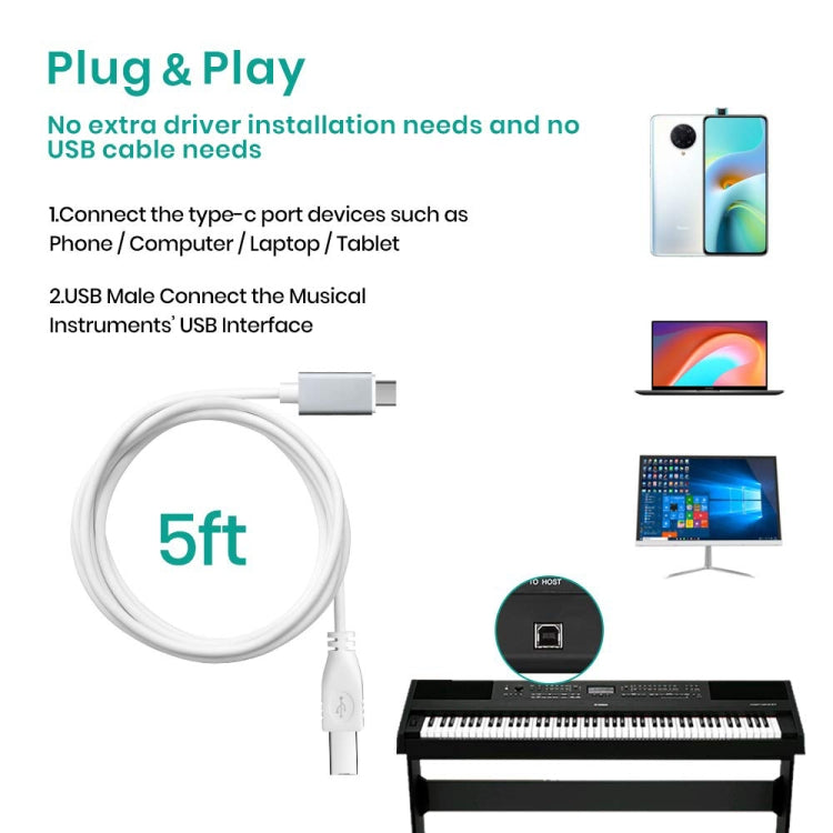 ADS-501 1m USB-C / Type-C to Host Data Connectuon Cable, USB-C