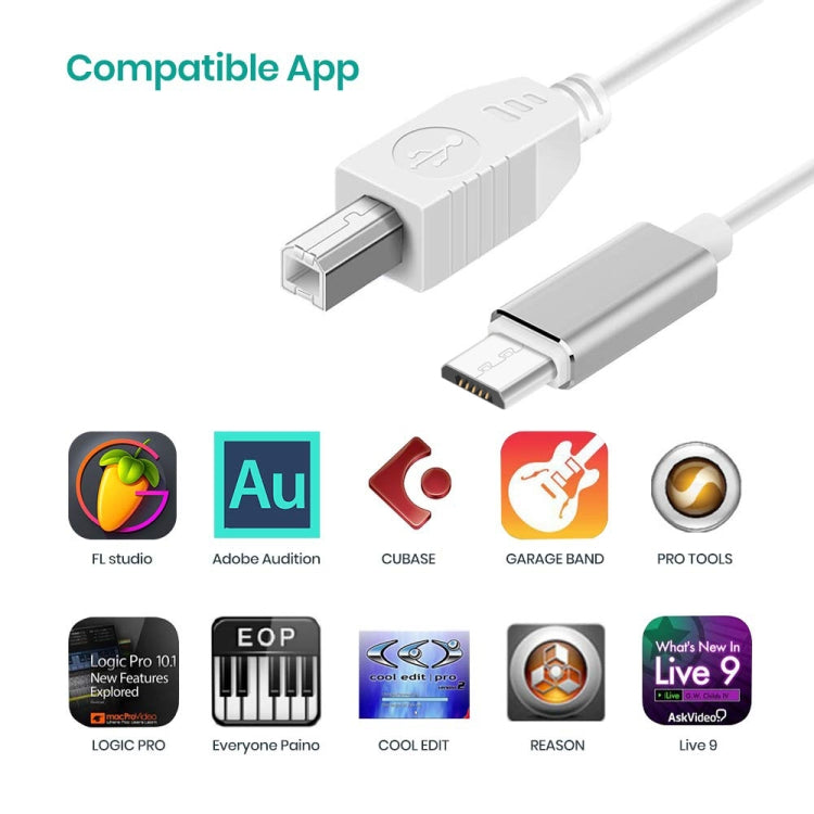 ADS-501 1m Micro USB to Host Data Connectuon Cable, Micro USB