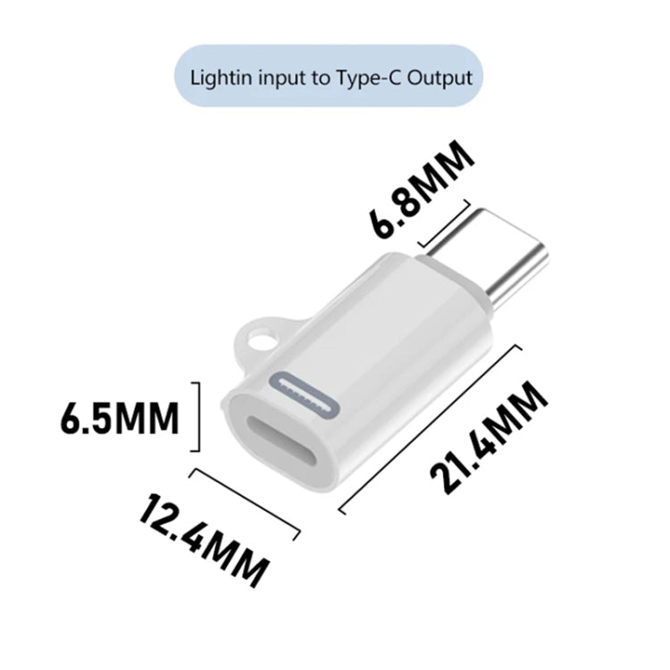 8 Pin Female to USB-C / Type-C Male Adapter Gen2, Supports PD Fast Charging, Gen2