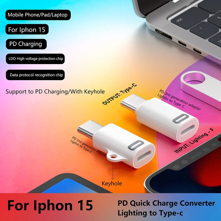 8 Pin Female to USB-C / Type-C Male Adapter Gen2, Supports PD Fast Charging, Gen2