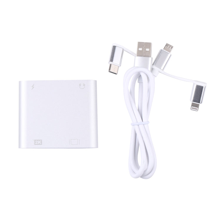 7585D 3 in 1 Digital HDTV Docking Adapter Supports HDMI VGA AUX and Charging