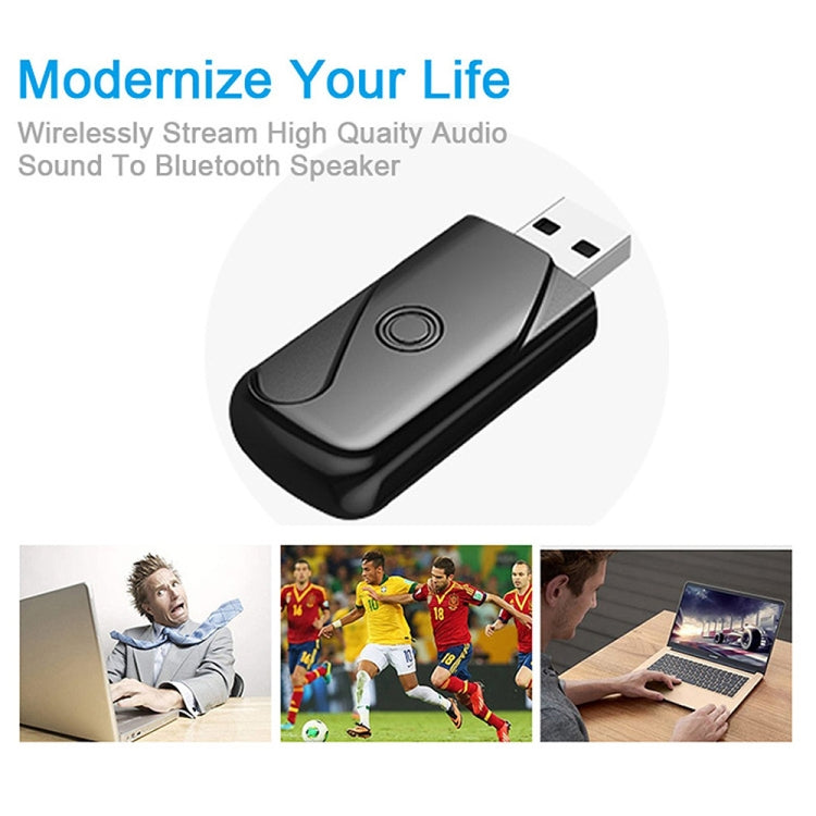 USB 2.0 Bluetooth V4.2 Audio Receiver Adapter for Windows XP / Vista / 7 / 8 / 10, Mac OS