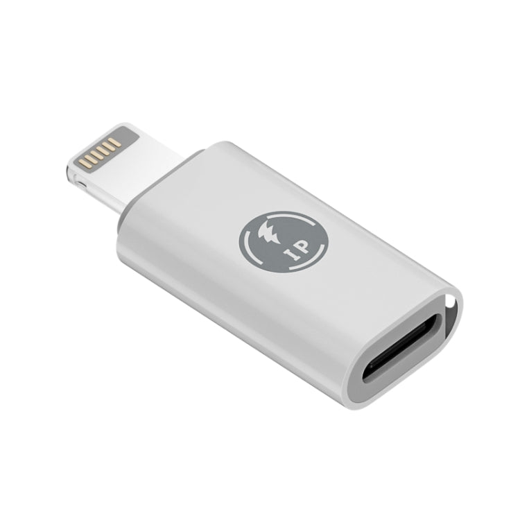 8 Pin Male to USB-C/Type-C Female ABS Charging Adapter, 8 Pin to Type-C