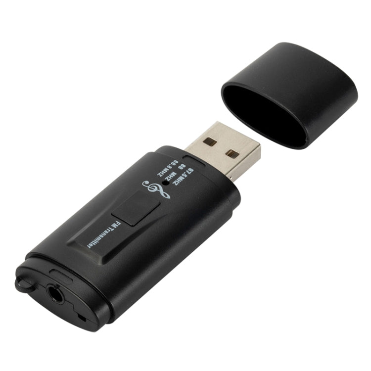 MSD128 2 in 1 USB Car Bluetooth Hands-free Call FM Transmitter with 3.5mm AUX Interface, MSD128