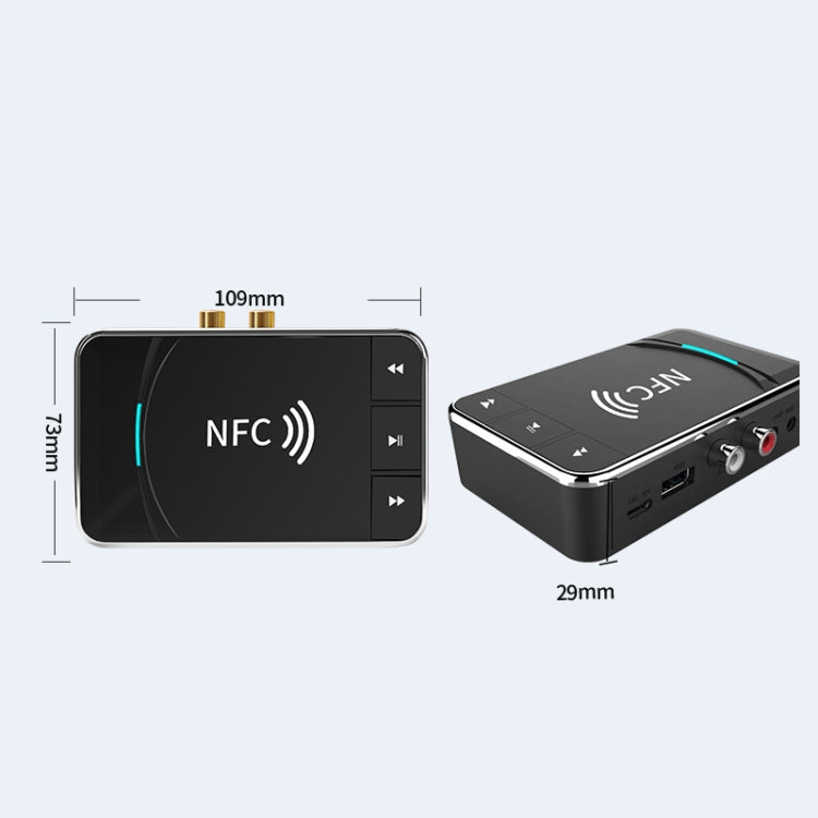 N100 NFC Desktop Bluetooth 5.0  Receiver & Transmitter Car Bluetooth Speaker Audio Adapter, N100
