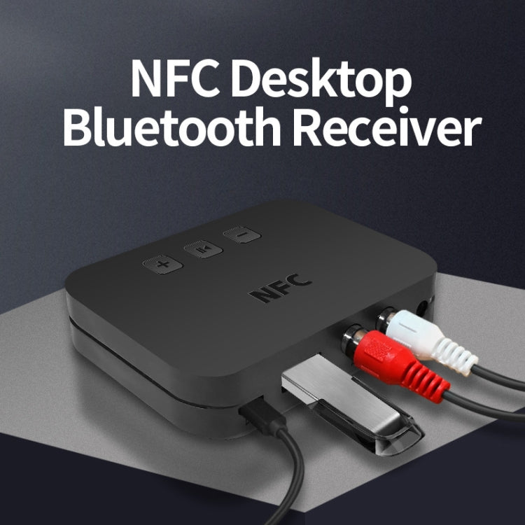 TI-800 NFC Desktop Bluetooth 5.0  Adapter Music Receiver for USB Drive Reads Bluetooth Speaker, TI-800