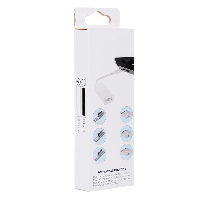 Adaptateur de charge magnétique MagSafe 2 5 broches femelle vers USB-C/Type-C mâle pour MacBook Pro, tête en T femelle