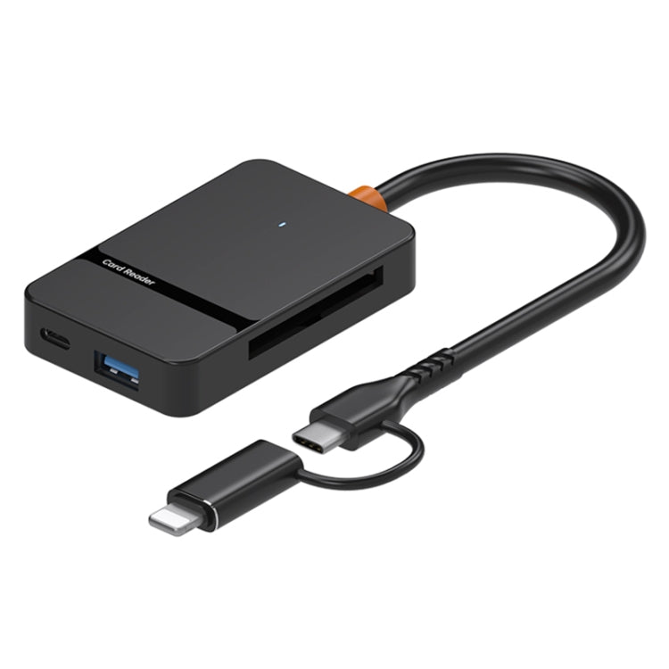 ADS-315 8 in 1 Type-C+8 Pin Multi-function Card Reader, ADS-315