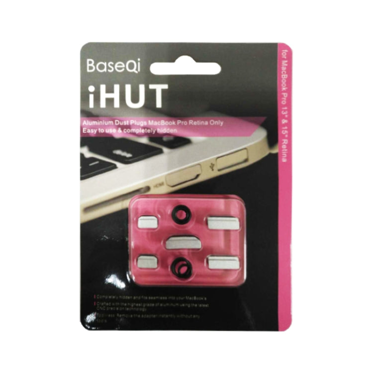 BASEQI iHUT-100 Hidden Aluminum Alloy Anti Dust Plug for Macbook Pro Retina 13.3 / 15 inch Laptops