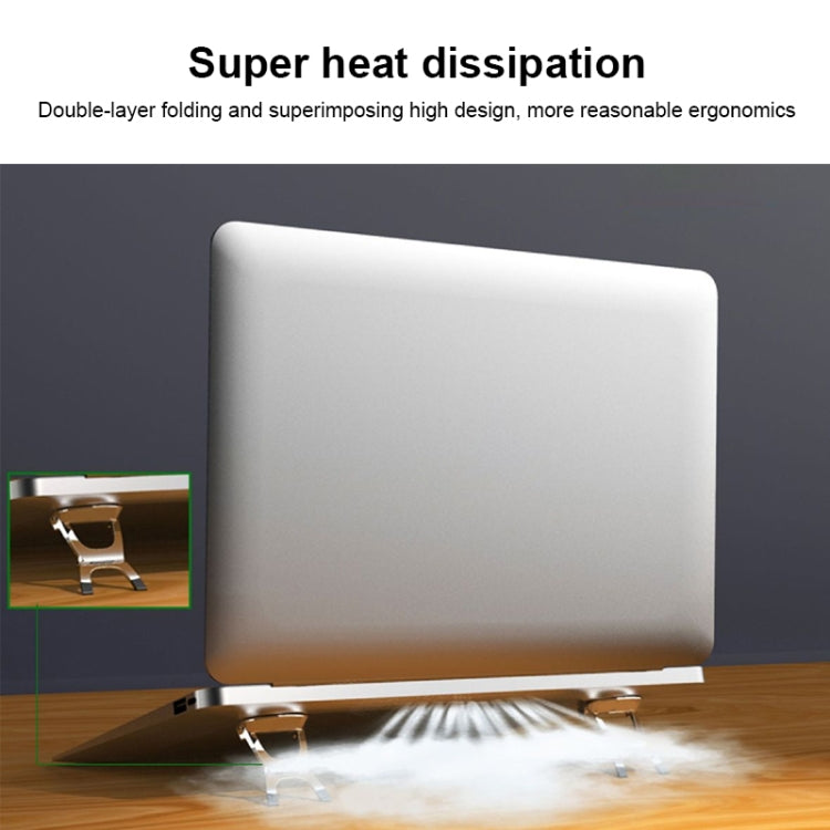 SD-001 2 PCS Desktop Foldable Mini Holder, Specification: Aluminum Alloy