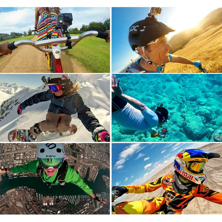 PULUZ 53 in 1 Accessories Total Ultimate Combo Kits (Chest Strap + Suction Cup Mount + 3-Way Pivot Arms + J-Hook Buckle + Wrist Strap + Helmet Strap + Extendable Monopod + Surface Mounts + Tripod Adapters + Storage Bag + Handlebar Mount) for GoPro, Ins...