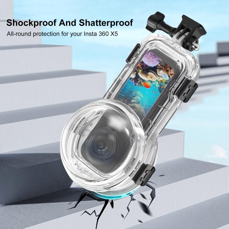 Insta360 X5 Waterproof Diving Case 60m – PULUZ