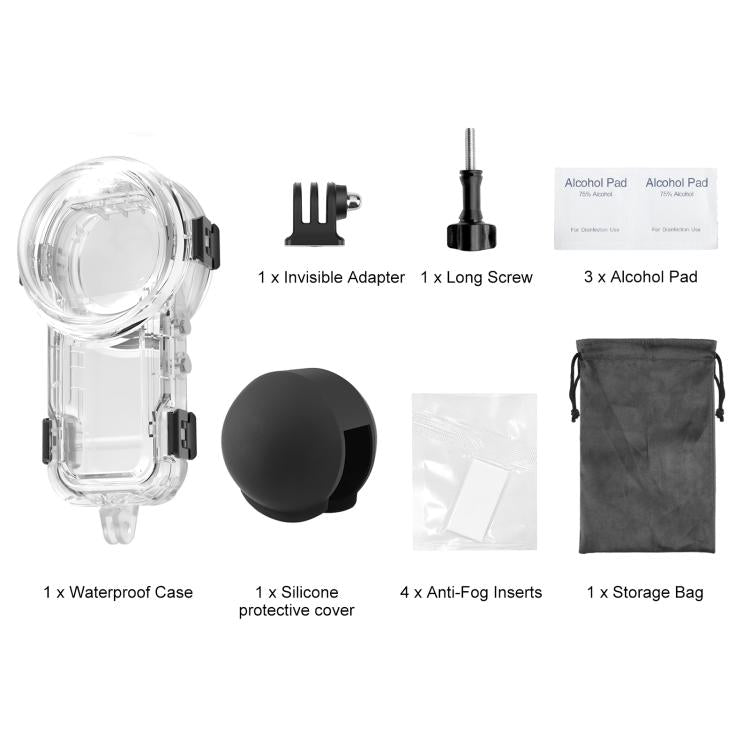 Insta360 X5 Waterproof Diving Case 60m – PULUZ