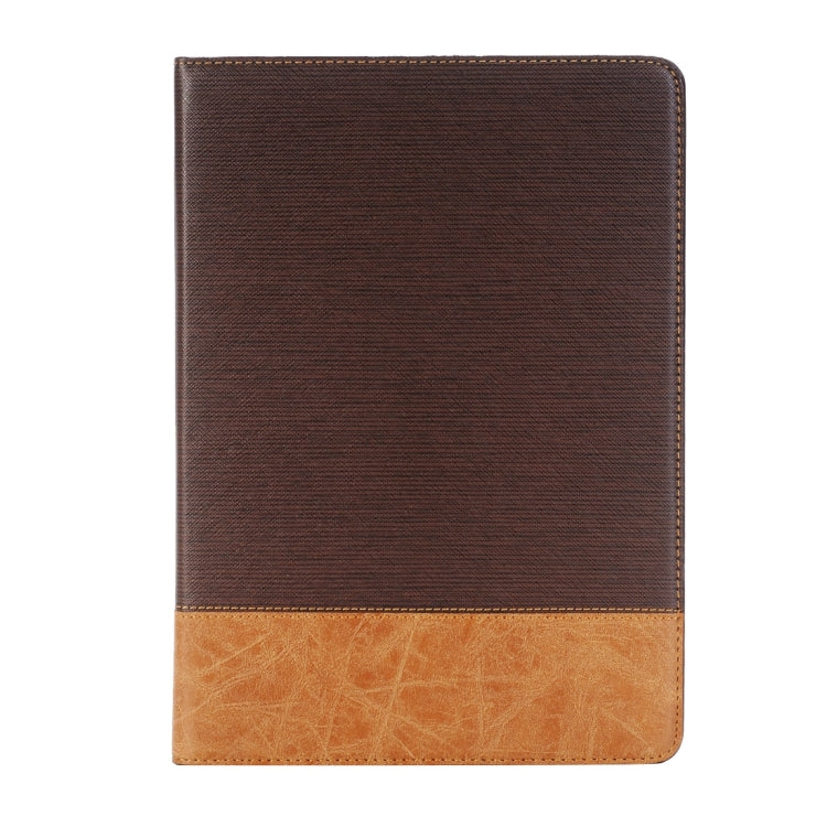 Étui à rabat horizontal en cuir à texture croisée avec support, emplacements pour cartes et portefeuille pour iPad Pro 9,7 pouces.