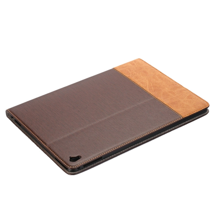 Étui à rabat horizontal en cuir à texture croisée avec support, emplacements pour cartes et portefeuille pour iPad Pro 9,7 pouces.