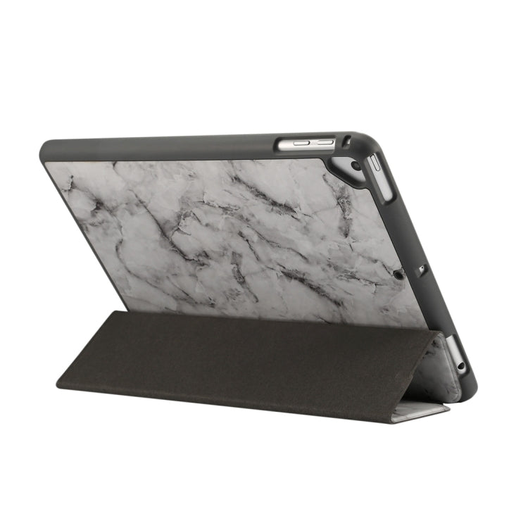 Marble Texture Pattern Horizontal Flip Case for iPad 9.7 (2018) , with Three-folding Holder & Pen Slots, For iPad 9.7 (2018) & iPad Air & iPad Air 2 & iPad Pro 9.7 & iPad 9.7 2017, For iPad 9.7 (2018)