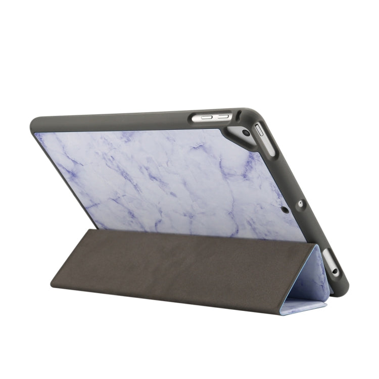Marble Texture Pattern Horizontal Flip Case for iPad 9.7 (2018) , with Three-folding Holder & Pen Slots, For iPad 9.7 (2018) & iPad Air & iPad Air 2 & iPad Pro 9.7 & iPad 9.7 2017, For iPad 9.7 (2018)