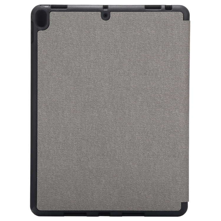 Cloth Texture Pattern Case for iPad 9.7 (2018) & iPad 9.7 inch (2017), with Three-folding Holder & Pen Slots, For iPad 9.7 (2018) & iPad 9.7 (2017), For  iPad 9.7 (2018) & iPad 9.7, For iPad 9.7 (2018) & iPad 9.7, For iPad 9.7 (2018) & iPad 9.7(2017)
