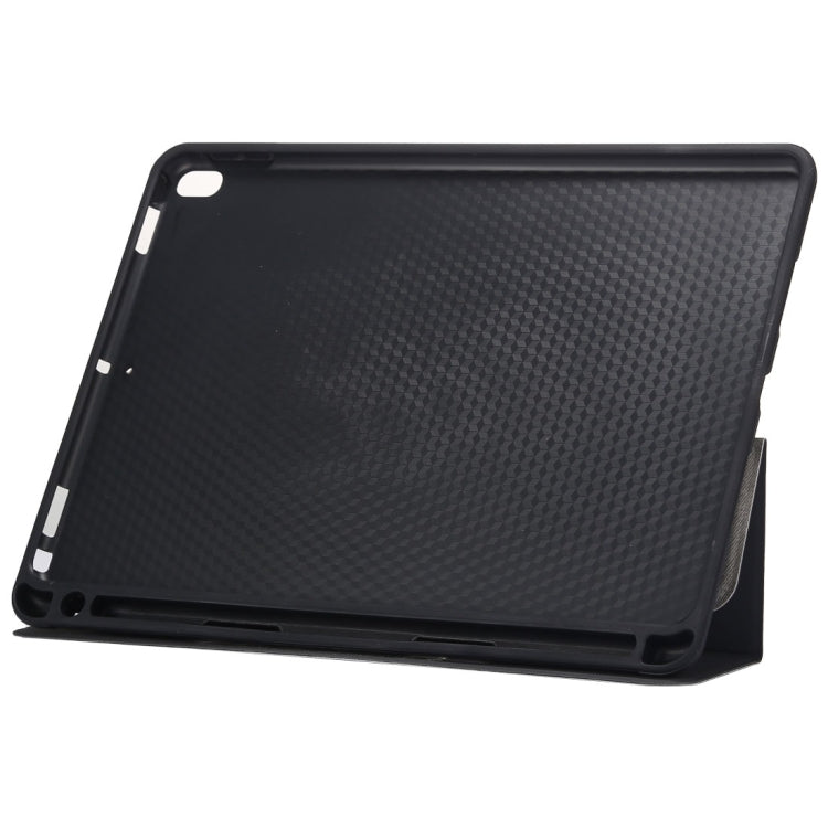 Cloth Texture Pattern Case for iPad 9.7 (2018) & iPad 9.7 inch (2017), with Three-folding Holder & Pen Slots, For iPad 9.7 (2018) & iPad 9.7 (2017), For  iPad 9.7 (2018) & iPad 9.7, For iPad 9.7 (2018) & iPad 9.7, For iPad 9.7 (2018) & iPad 9.7(2017)