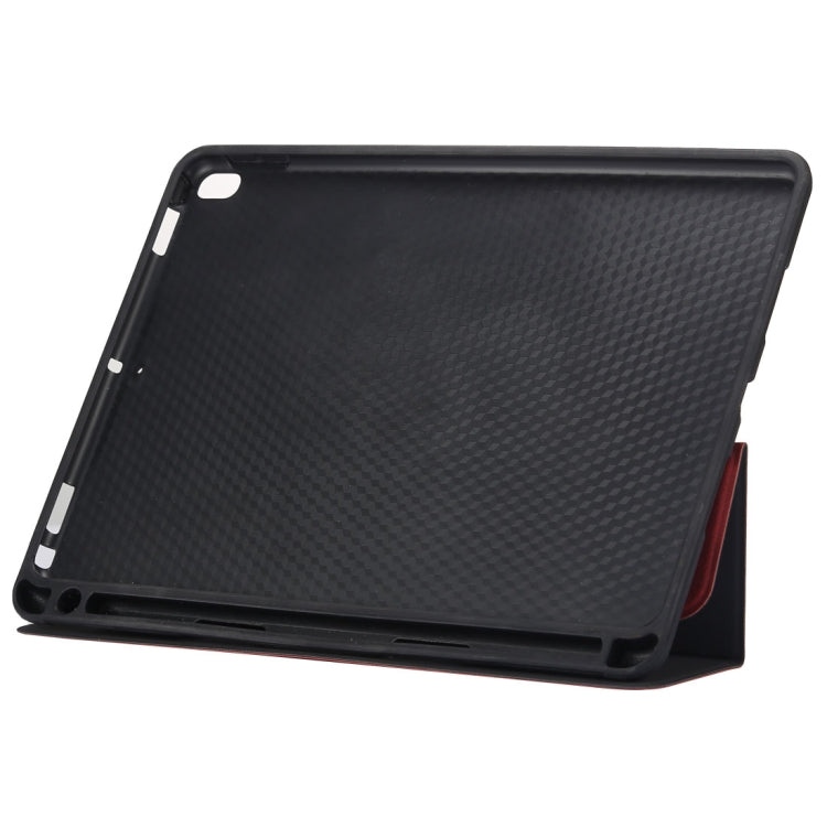 Cloth Texture Pattern Case for iPad 9.7 (2018) & iPad 9.7 inch (2017), with Three-folding Holder & Pen Slots, For iPad 9.7 (2018) & iPad 9.7, For iPad 9.7 (2018) & iPad 9.7(2017), For iPad 9.7 (2018) & iPad 9.7 (2017), For  iPad 9.7 (2018) & iPad 9.7