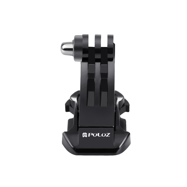 PULUZ Black Vertical Surface J-Hook Buckle Mount for PULUZ Action Sports Cameras Jaws Flex Clamp Mount for GoPro, Insta360, DJI and Other Action Cameras, J-Hook Mount