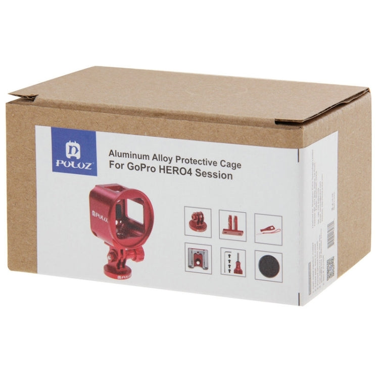 PULUZ Housing Shell CNC Aluminum Alloy Protective Cage Kit with Metal Wrench & Lens Cap & Screw & Tripod Adapter for GoPro HERO5 Session /HERO4 Session /HERO Session, For HERO5 Session UK Stock, For HERO5 Session US Stock, For HERO5 Session������������...