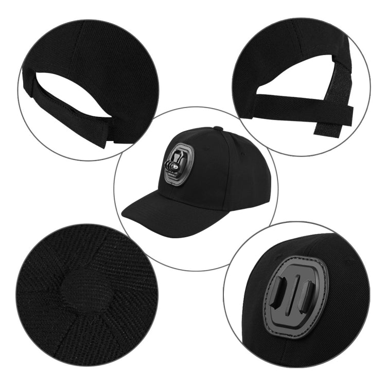 PULUZ Baseball Hat with J-Hook Buckle Mount & Screw for GoPro, DJI OSMO Action and Other Action Cameras, Baseball Hat Black Color, Baseball Hat Red Color, Baseball Hat Dark Blue Color, Baseball Hat Black (US Stock), Baseball Hat Red (US Stock)���������...