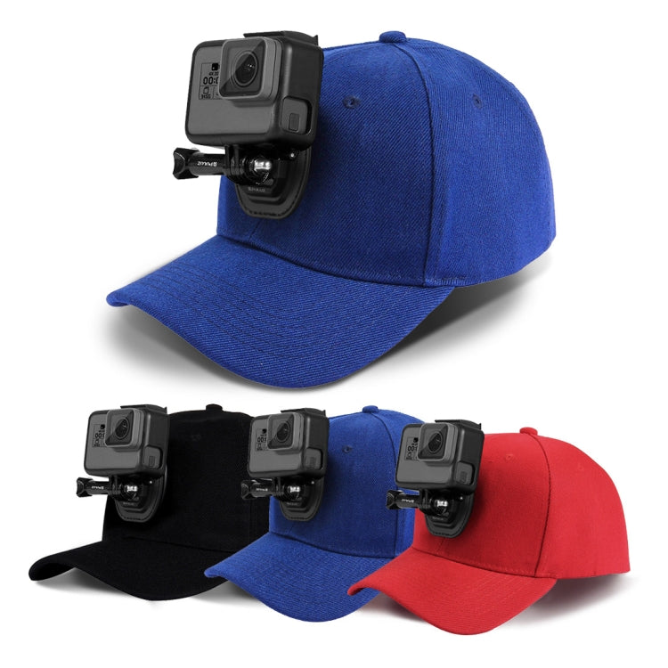 PULUZ Baseball Hat with J-Hook Buckle Mount & Screw for GoPro, DJI OSMO Action and Other Action Cameras, Baseball Hat Black Color, Baseball Hat Red Color, Baseball Hat Dark Blue Color, Baseball Hat Black (US Stock), Baseball Hat Red (US Stock)���������...