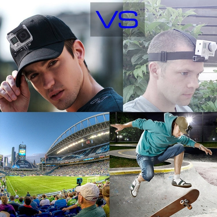 PULUZ Baseball Hat with J-Hook Buckle Mount & Screw for GoPro, DJI OSMO Action and Other Action Cameras, Baseball Hat Black Color, Baseball Hat Red Color, Baseball Hat Dark Blue Color, Baseball Hat Black (US Stock), Baseball Hat Red (US Stock)���������...