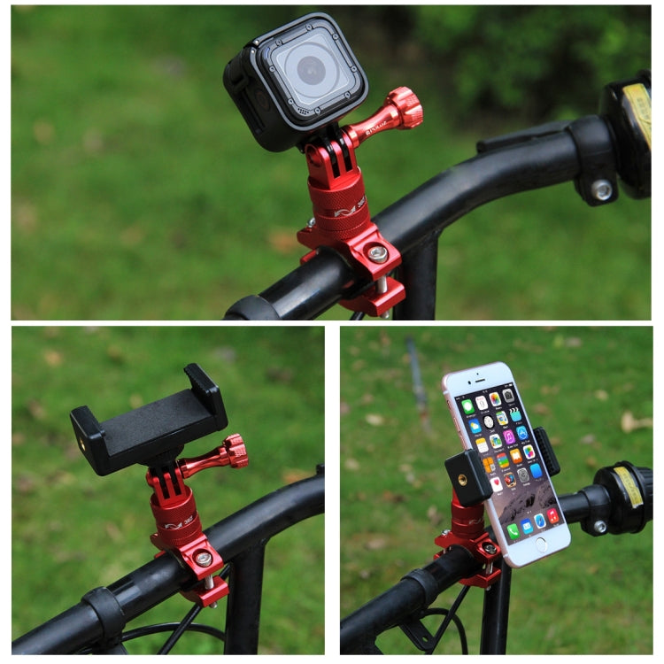 PULUZ 360 Degree Rotation Bike Aluminum Handlebar Adapter Mount with Screw for GoPro, Insta360, DJI and Other Action Cameras, AE Stock (Blue), US Stock (Red), China Stock (Red), US Stock (Blue), China Stock (Blue), US Stock (Black), China Stock (Black)...