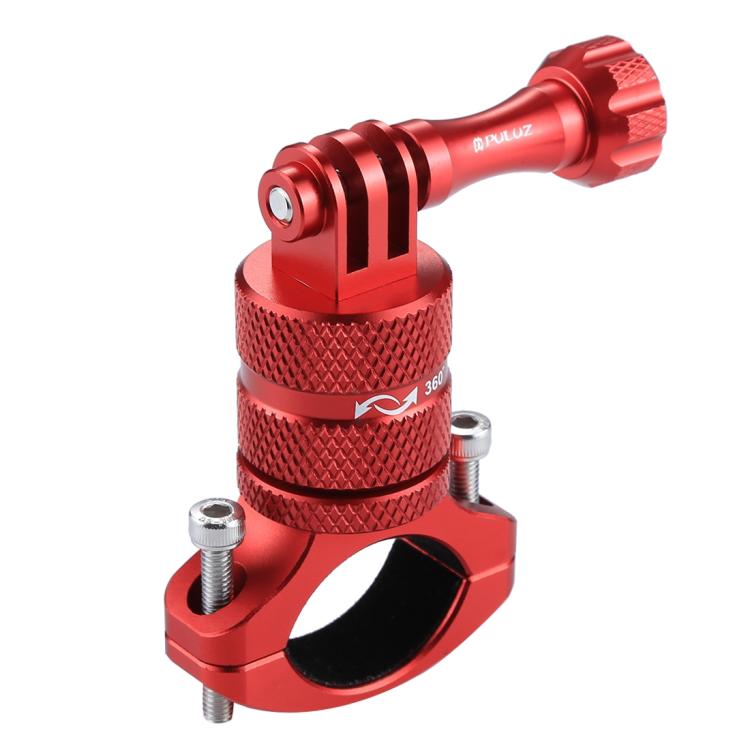 PULUZ 360 Degree Rotation Bike Aluminum Handlebar Adapter Mount with Screw for GoPro, Insta360, DJI and Other Action Cameras, AE Stock (Blue), US Stock (Red), China Stock (Red), US Stock (Blue), China Stock (Blue), US Stock (Black), China Stock (Black)...