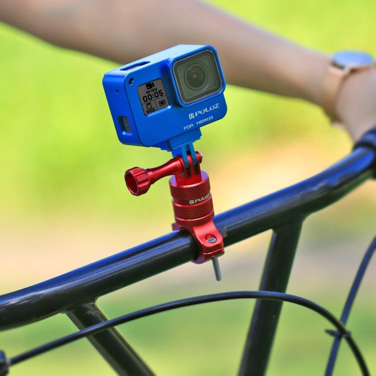 PULUZ 360 Degree Rotation Bike Aluminum Handlebar Adapter Mount with Screw for GoPro, Insta360, DJI and Other Action Cameras, AE Stock (Blue), US Stock (Red), China Stock (Red), US Stock (Blue), China Stock (Blue), US Stock (Black), China Stock (Black)...